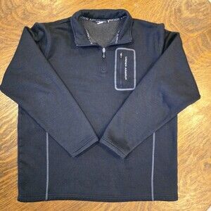 Under Armour ColdGear Fleece 1/4 Zip Pullover Black Men’s XL Warm Athletic